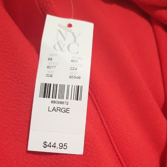 Sweet Pea Vibrant Red Muscle Tee - Picture 8 of 8